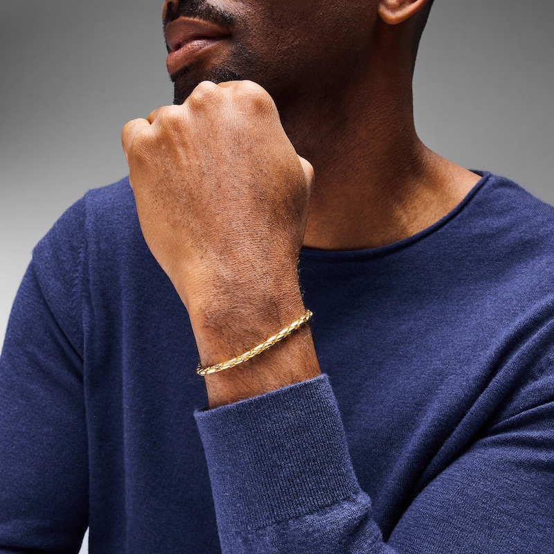 Main Image 2 of 4.0mm Snake Chain Bracelet in Sterling Silver with 10K Gold Plate - 8.0"