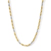 Thumbnail Image 1 of 4.5mm Paper Clip Necklace in Sterling Silver and 10K Gold Plate - 22"