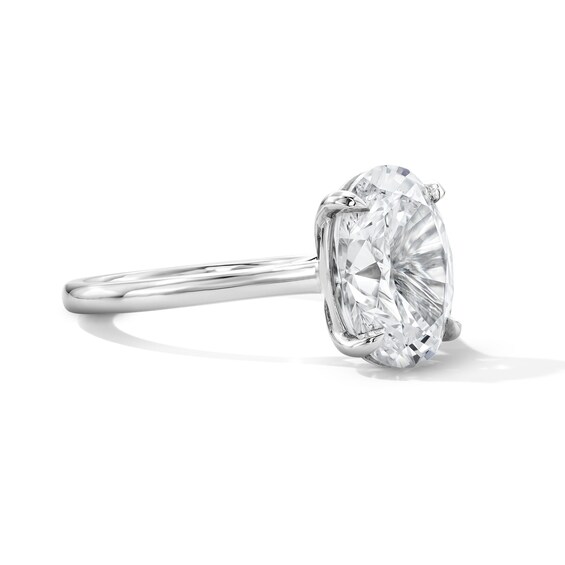 2 CT. T.w. Certified Oval Lab-Grown Diamond Solitaire Engagement Ring in 14K White Gold (F/Vs2)
