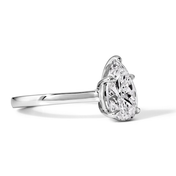 2 CT. T.w. Certified Pear-Shaped Lab-Grown Diamond Solitaire Engagement Ring in 14K White Gold (F/Vs2)