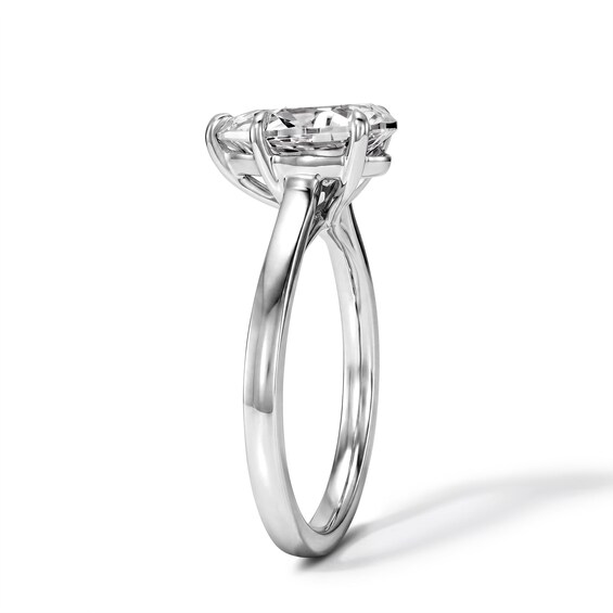 2 CT. T.w. Certified Pear-Shaped Lab-Grown Diamond Solitaire Engagement Ring in 14K White Gold (F/Vs2)