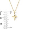 Thumbnail Image 3 of Lab-Grown Diamond Accent Star Necklace in 10K Gold (F/VS2) - 18"