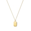 Thumbnail Image 1 of Geometric Dog Tag Necklace in Sterling Silver with 18K Gold Plate - 20"