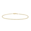 Thumbnail Image 1 of 1.4mm Criss-Cross Chain Bracelet in Solid 10K Gold - 7.0"