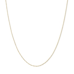 1.0mm Singapore Chain Necklace Solid 10K Gold  - 18"