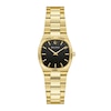Thumbnail Image 1 of Bulova Super Seville Mini Gold-Tone IP Stainless Steel Watch with Black Dial (Model: 97L196)
