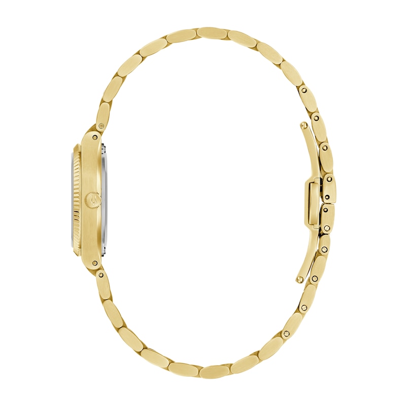 Main Image 2 of Bulova Super Seville Mini Gold-Tone IP Stainless Steel Watch with Purple Dial (Model: 97L197)