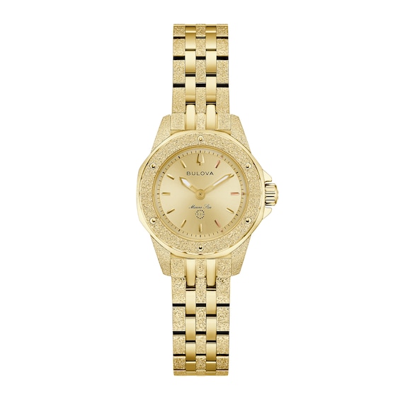 Bulova Marc Anthony Gold-Tone IP Stainless Steel Watch with Champagne Dial (Model: 97L192)