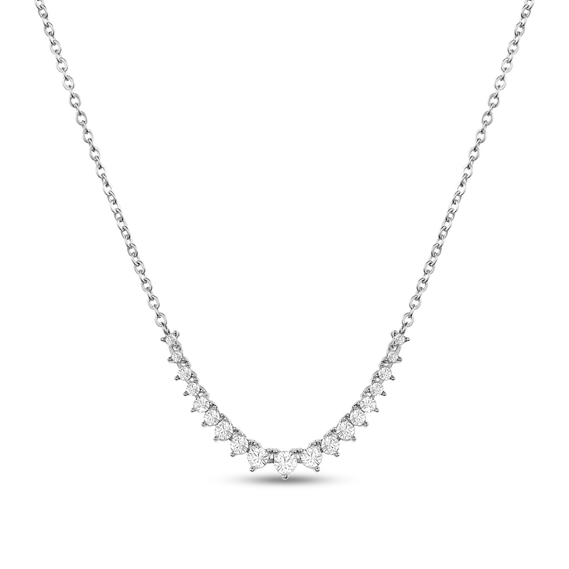 Main Image 5 of Ladies' Bulova Crystal Stainless Steel Watch with Mother-of-Pearl Dial and Necklace Set (Model: 96X167)