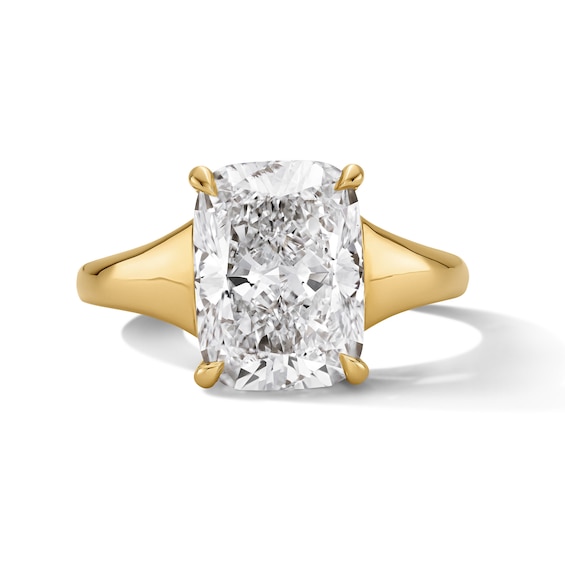 4 CT. T.w. Old Mine-Cut Certified Lab-Grown Diamond Solitaire Engagement Ring in 14K Gold (F/Vs2)