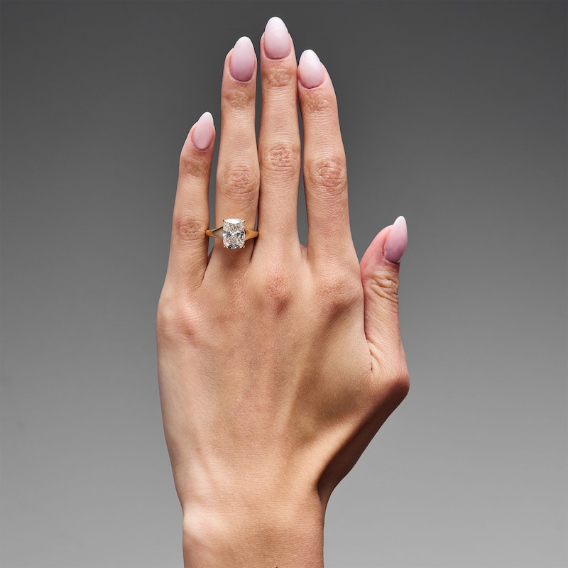 Main Image 2 of 4 CT. T.W. Old Mine-Cut Certified Lab-Grown Diamond Solitaire Engagement Ring in 14K Gold (F/VS2)