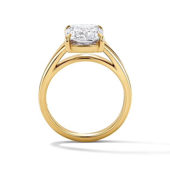 4 CT. T.w. Old Mine-Cut Certified Lab-Grown Diamond Solitaire Engagement Ring in 14K Gold (F/Vs2)