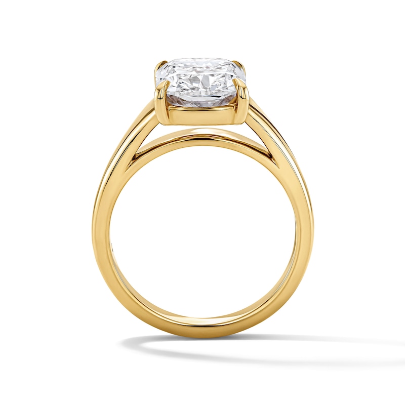 Main Image 3 of 4 CT. T.W. Old Mine-Cut Certified Lab-Grown Diamond Solitaire Engagement Ring in 14K Gold (F/VS2)