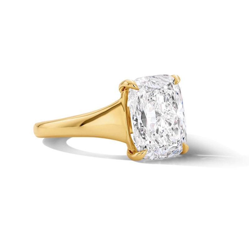 Main Image 4 of 4 CT. T.W. Old Mine-Cut Certified Lab-Grown Diamond Solitaire Engagement Ring in 14K Gold (F/VS2)