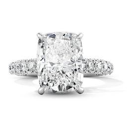 Vera Wang Love Collection 6-1/8 CT. T.W. Elongated Cushion-Cut Certified Lab-Grown Diamond Engagement Ring in Platinum (F/VS2)