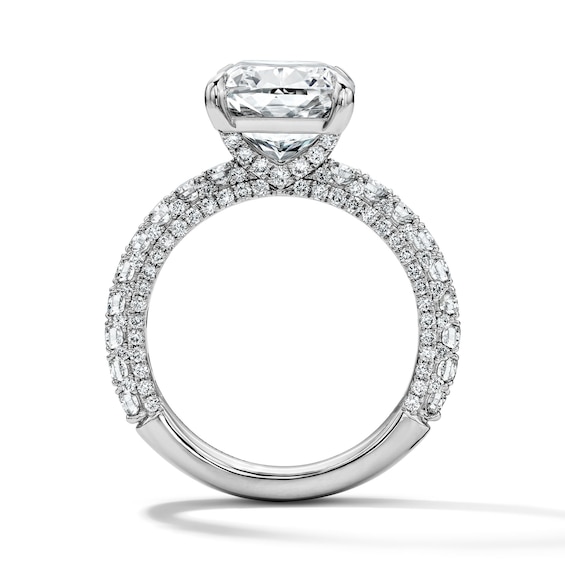 Vera Wang Love Collection 6-1/8 CT. T.w. Elongated Cushion-Cut Certified Lab-Grown Diamond Engagement Ring in Platinum (F/Vs2)