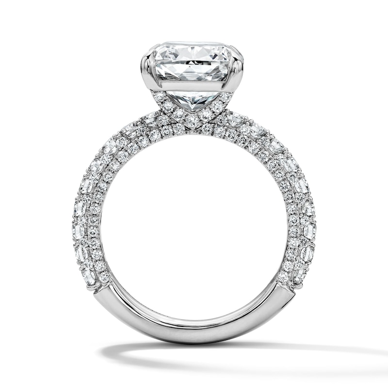 Main Image 2 of Vera Wang Love Collection 6-1/8 CT. T.W. Elongated Cushion-Cut Certified Lab-Grown Diamond Engagement Ring in Platinum (F/VS2)