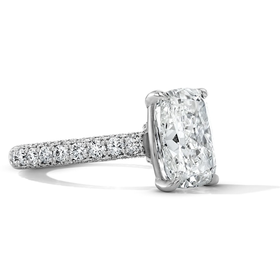 Vera Wang Love Collection 6-1/8 CT. T.w. Elongated Cushion-Cut Certified Lab-Grown Diamond Engagement Ring in Platinum (F/Vs2)