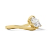Thumbnail Image 3 of 1-1/2 CT. T.W. Marquise-Cut Certified Lab-Grown Diamond Tilted Solitaire Engagement Ring in 14K Gold (F/VS2)