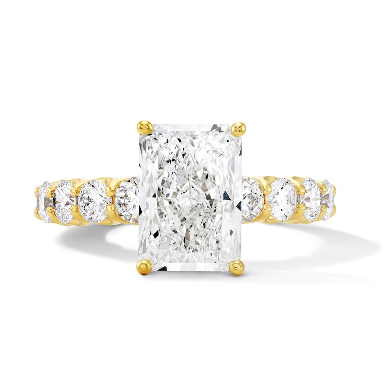 Main Image 1 of 4 CT. T.W. Radiant-Cut Certified Lab-Grown Diamond Engagement Ring in 14K Gold (F/VS2)