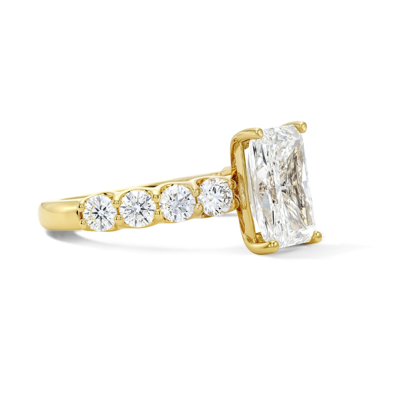 Main Image 4 of 4 CT. T.W. Radiant-Cut Certified Lab-Grown Diamond Engagement Ring in 14K Gold (F/VS2)