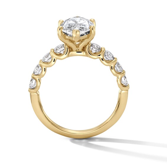 4 CT. T.w. Marquise-Cut Certified Lab-Grown Diamond Engagement Ring in 14K Gold (F/Vs2)