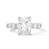 Thumbnail Image 1 of 4 CT. T.W. Radiant-Cut Certified Lab-Grown Diamond Engagement Ring in 14K White Gold (F/VS2)