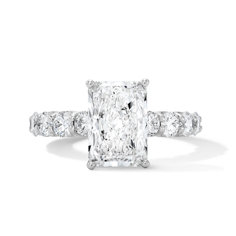 Main Image 1 of 4 CT. T.W. Radiant-Cut Certified Lab-Grown Diamond Engagement Ring in 14K White Gold (F/VS2)