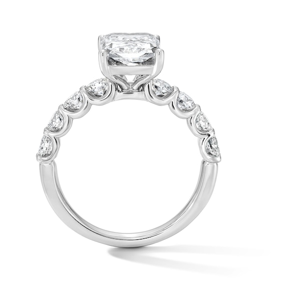4 CT. T.w. Radiant-Cut Certified Lab-Grown Diamond Engagement Ring in 14K White Gold (F/Vs2)