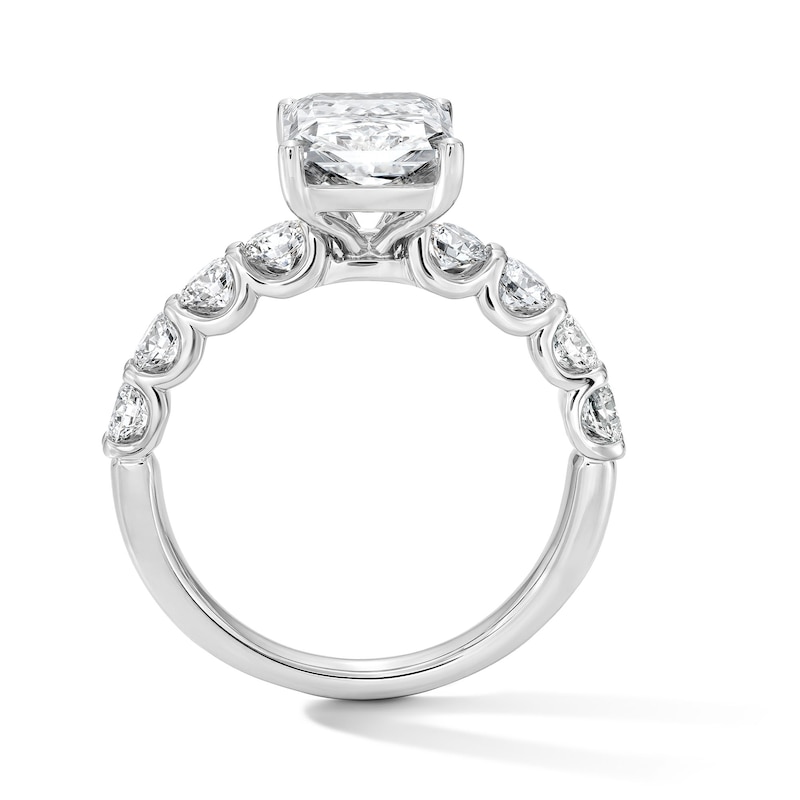 Main Image 3 of 4 CT. T.W. Radiant-Cut Certified Lab-Grown Diamond Engagement Ring in 14K White Gold (F/VS2)