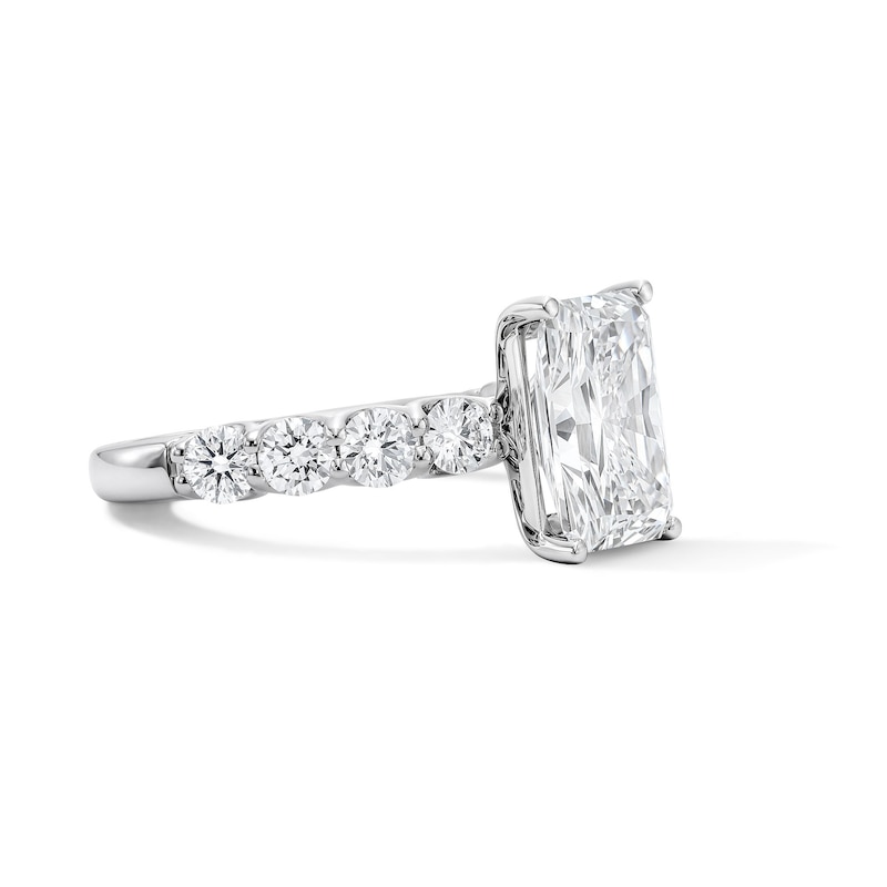 Main Image 4 of 4 CT. T.W. Radiant-Cut Certified Lab-Grown Diamond Engagement Ring in 14K White Gold (F/VS2)