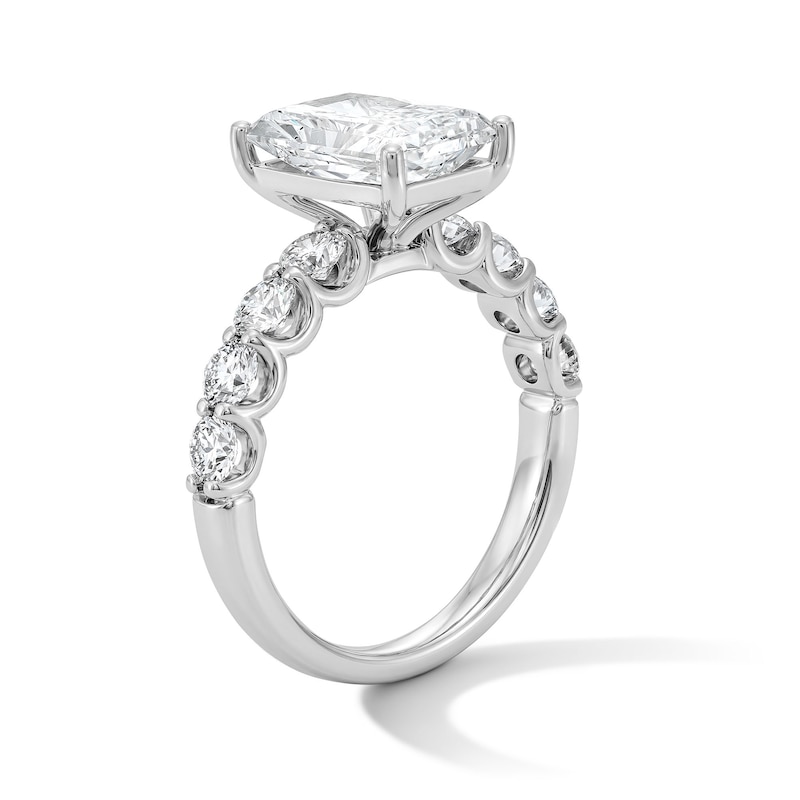 Main Image 5 of 4 CT. T.W. Radiant-Cut Certified Lab-Grown Diamond Engagement Ring in 14K White Gold (F/VS2)