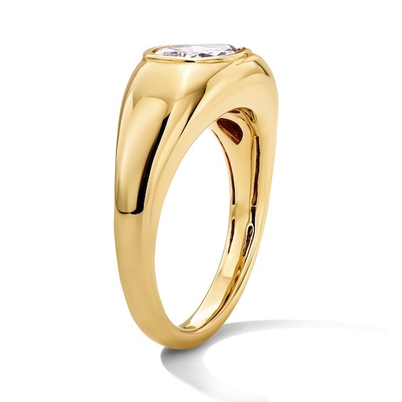 2 CT. T.w. Pear-Shaped Certified Lab-Grown Diamond East-West Solitaire Engagement Ring in 14K Gold (F/Vs2)