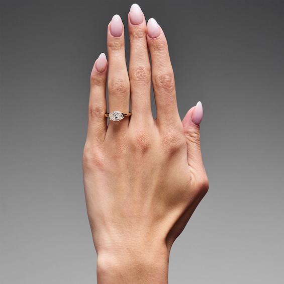 2 CT. T.w. Oval Certified Lab-Grown Diamond East-West Solitaire Engagement Ring in 14K Gold (F/Vs2)