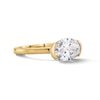 Thumbnail Image 4 of 2 CT. T.W. Oval Certified Lab-Grown Diamond East-West Solitaire Engagement Ring in 14K Gold (F/VS2)