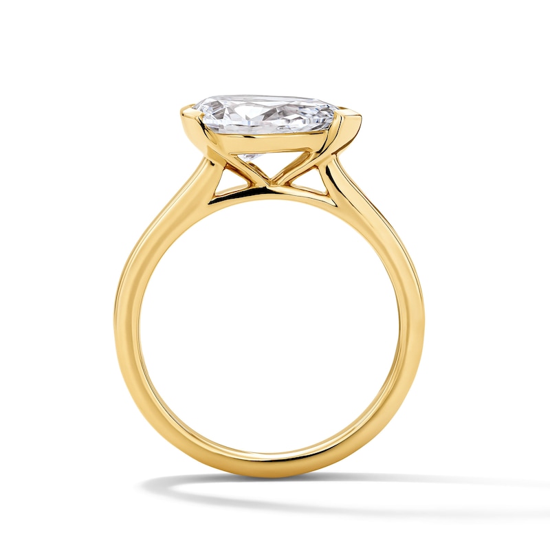 Main Image 3 of 2 CT. T.W. Pear-Shaped Certified Lab-Grown Diamond East-West Solitaire Engagement Ring in 14K Gold (F/VS2)