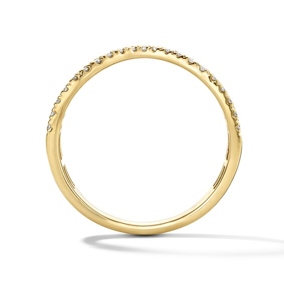 1/5 CT. T.w. Lab-Grown Diamond Contour Anniversary Ring in 14K Gold (F/Vs2)