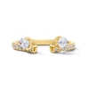 Thumbnail Image 1 of 3/4 CT. T.W. Pear-Shaped Lab-Grown Diamond Enhancer with Pavé Accents in 14K Gold (F/VS2)