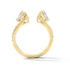Thumbnail Image 3 of 3/4 CT. T.W. Pear-Shaped Lab-Grown Diamond Enhancer with Pavé Accents in 14K Gold (F/VS2)