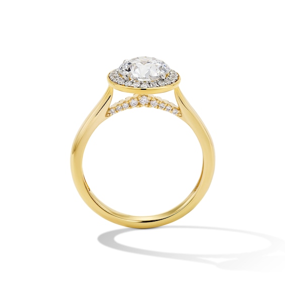 1-3/4 CT. T.w. Certified Lab-Grown Diamond Halo Engagement Ring in 14K Gold (F/Vs2)
