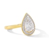 Thumbnail Image 4 of Modern Echo 1-3/4 CT. T.W. Pear-Shaped Certified Lab-Grown Diamond Frame Engagement Ring in 14K Gold (F/VS2)