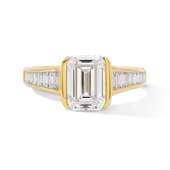 2-1/2 CT. T.w. Emerald-Cut Certified Lab-Grown Diamond Engagement Ring in 14K Gold (F/Vs2)