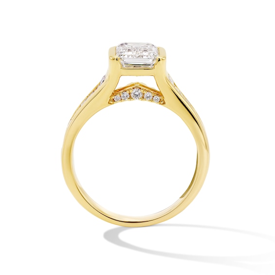 2-1/2 CT. T.w. Emerald-Cut Certified Lab-Grown Diamond Engagement Ring in 14K Gold (F/Vs2)