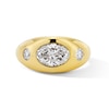 Thumbnail Image 1 of 2-1/3 CT. T.W. Oval Certified Lab-Grown Diamond Bezel-Set Engagement Ring in 14K Gold (F/VS2)