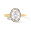 Thumbnail Image 1 of Modern Echo 1-3/4 CT. T.W. Oval Certified Lab-Grown Diamond Frame Engagement Ring in 14K Gold (F/VS2)