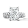 Thumbnail Image 1 of Vera Wang Love Collection 7-1/4 CT. T.W. Radiant-Cut Certified Lab-Grown Diamond Bridal Set in 14K White Gold (F/VS2)