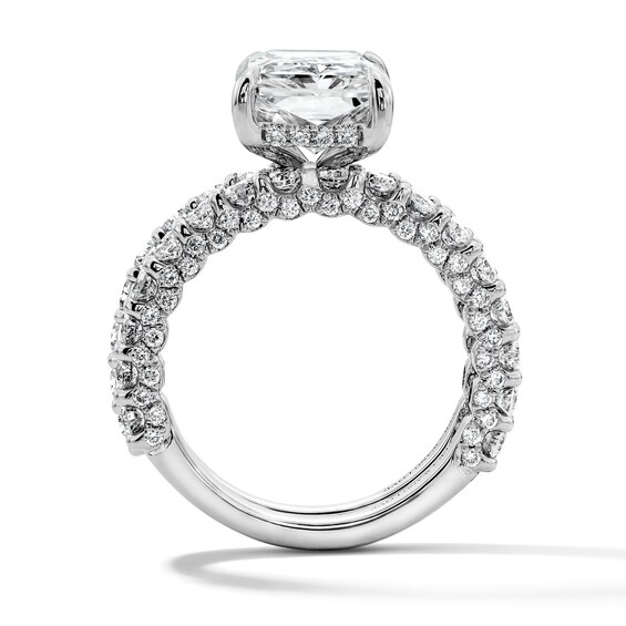 Vera Wang Love Collection 7-1/4 CT. T.w. Radiant-Cut Certified Lab-Grown Diamond Bridal Set in 14K White Gold (F/Vs2)