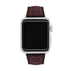 Thumbnail Image 1 of Ladies’ Coach Apple Watch Straps Black Currant Logo Silicone Interchangeable Replacement Band (Model: 14700320)