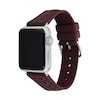 Thumbnail Image 2 of Ladies’ Coach Apple Watch Straps Black Currant Logo Silicone Interchangeable Replacement Band (Model: 14700320)