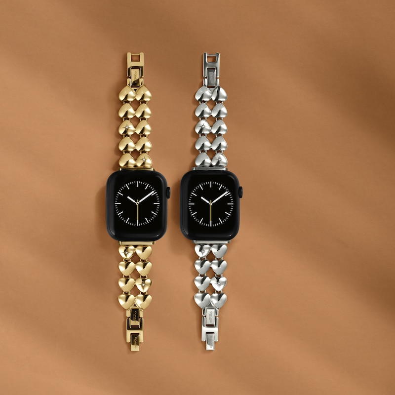 Main Image 6 of Ladies' Coach Apple Watch Straps Interchangeable Replacement Heart-Link Band (Model: 14700335)